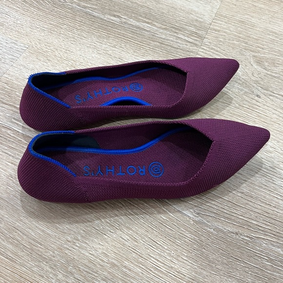 Retired Rothy’s orchid purple / blue Point ballet Flats women’s sz 6 - Picture 4 of 12